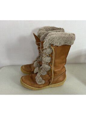 Vintage Cabelas Shearling Leather Boots Made in Canada Womens 9